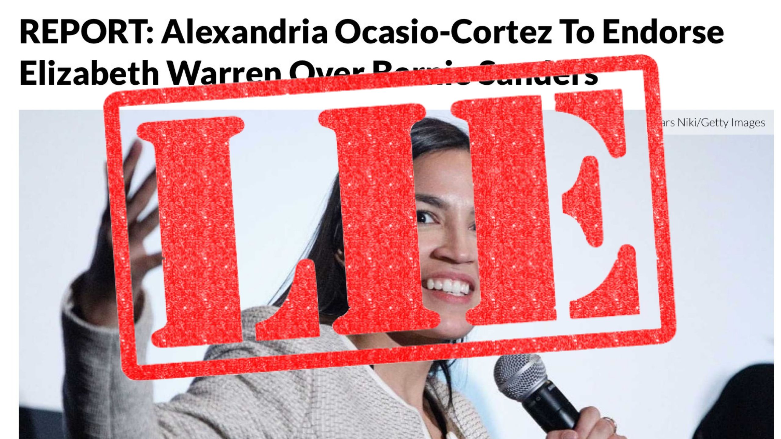 daily wire says aoc endorse warren